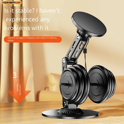 Portable Rotating Magnetic Phone Stand – MagSafe-Compatible Suction Desktop Holder for iPhone 17, 16, 15, 14, 13, and 12 Pro Max