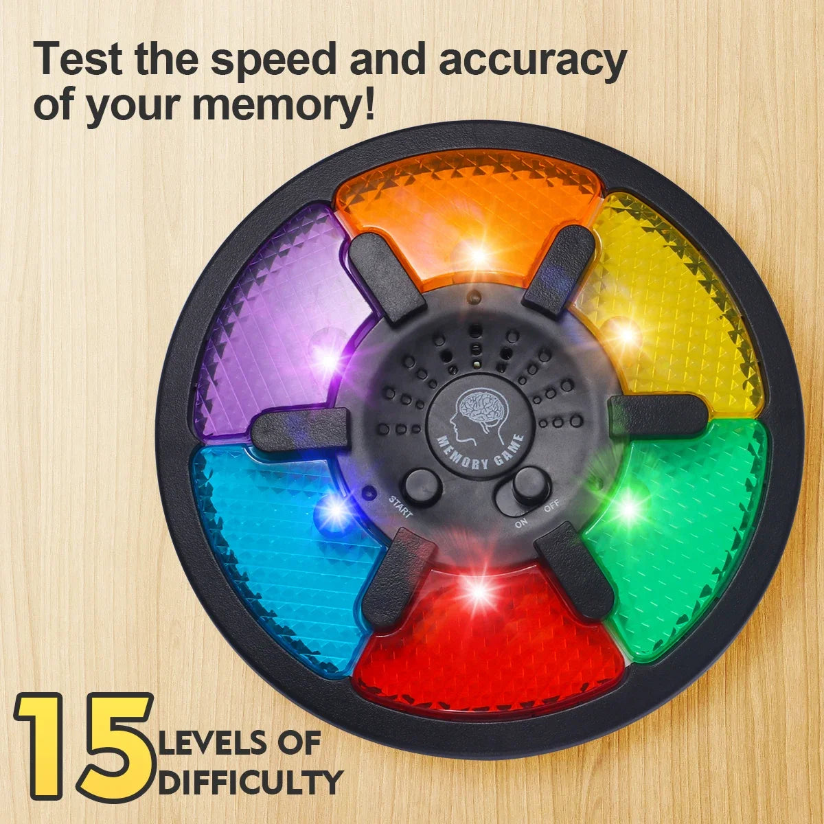 Handheld Electronic Memory Game – Light & Sound Puzzle Toy for Creative Interactive Play and Memory Training