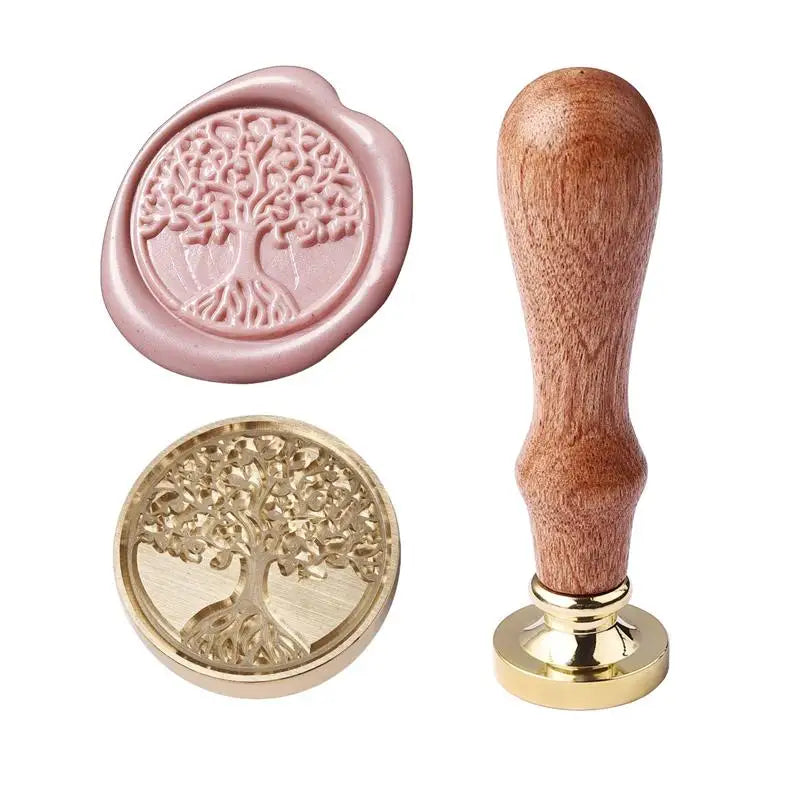 Vintage Copper Wax Seal Stamp – Curlicue Rose for DIY Scrapbooking, Invitations & Envelopes