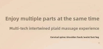Multifunctional Electric Lumbar Traction Massage Mattress Cushion – Full Body Vibrations for Shoulder, Neck, Waist, and Back with Removable Cover