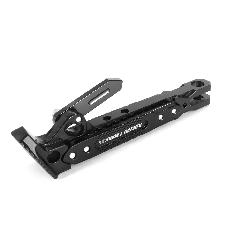 Metal Motorcycle Side Kickstand - Heavy Duty Foot Bracket Parking Stand for Stable Motorbike Support