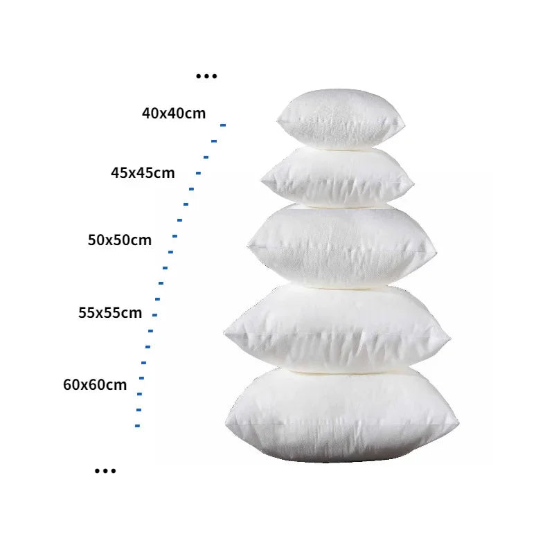 Real Home Cushion Core – PP Cotton Pillow Filling for Waist & Decorative Cushions, Available in Multiple Sizes (35x35 to 40x60cm)