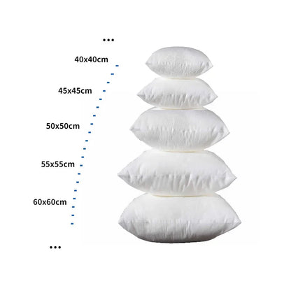 Real Home Cushion Core – PP Cotton Pillow Filling for Waist & Decorative Cushions, Available in Multiple Sizes (35x35 to 40x60cm)