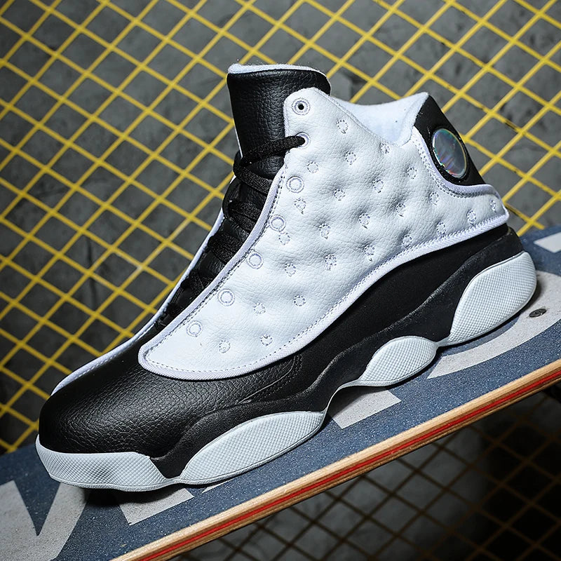 Outdoor Basketball Shoes - Non-Slip Rubber Sole, Wear-Resistant High-Top Athletic Sneakers