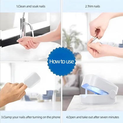 Nail Care UV Light Device - Hand & Foot Lamp with Blue Light and Essential Oil Light Treatment