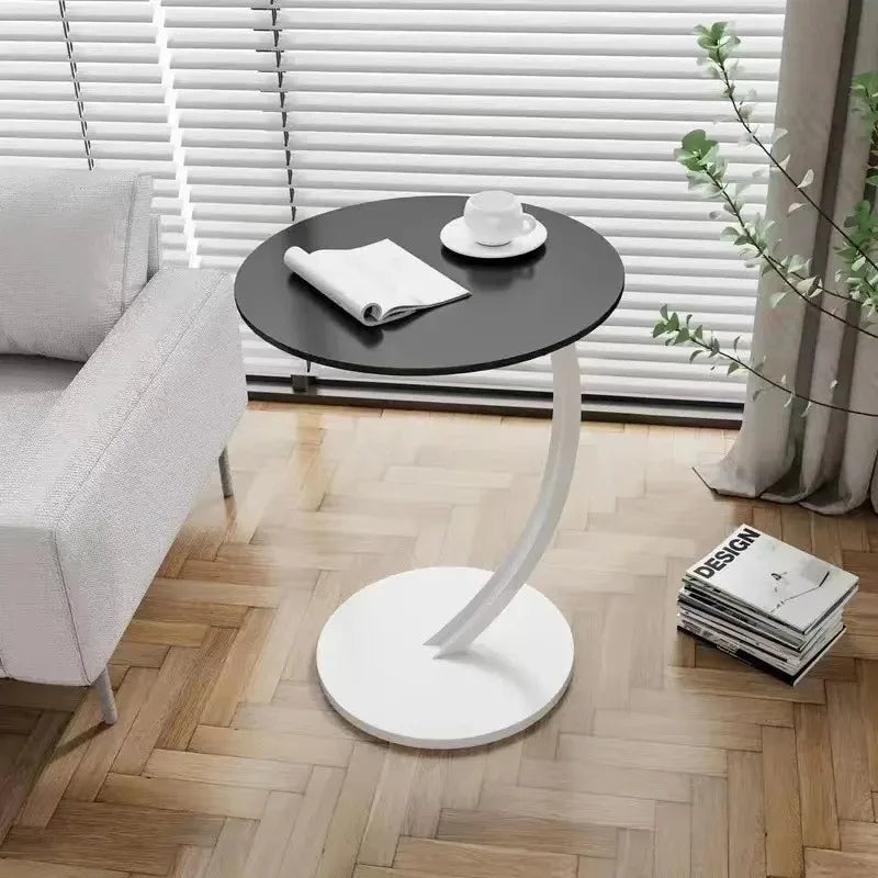 Modern Small Side Table - Compact Bedside Nightstand & Coffee Table for Bedroom, Living Room, Sofa & Balcony