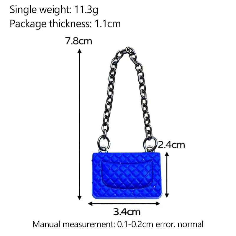 1:12 Dollhouse Miniature Shoulder & Crossbody Bags – Decorative Toy Accessories for Dollhouse Collectors