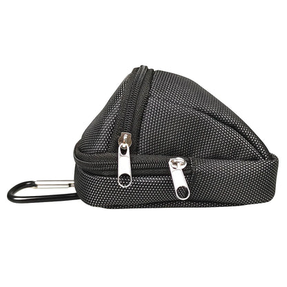 Mini Park Golf Ball Bag with Hook – Portable Nylon Waist Bag for Park Balls, Outdoor Sports Golf Accessories