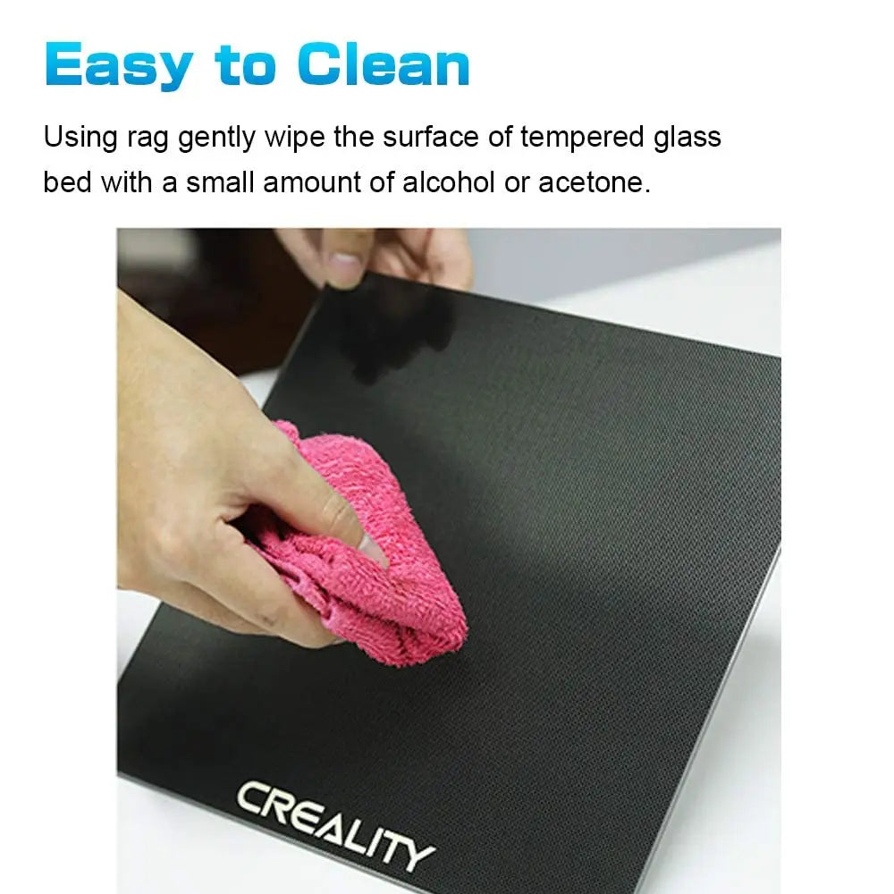 Creality Ender 3 Tempered Glass Bed — Upgraded 3D Printer Build Surface 235x235x4mm for Ender 3/3 Pro/3 V2