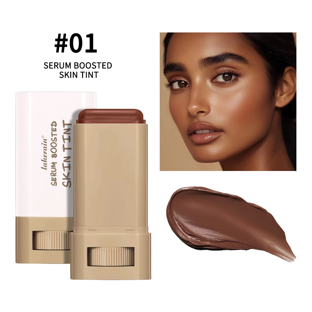 Stick Foundation Balm – Serum-Infused Skin Tint, High-Coverage & Smoothing, Travel-Friendly Bronzer