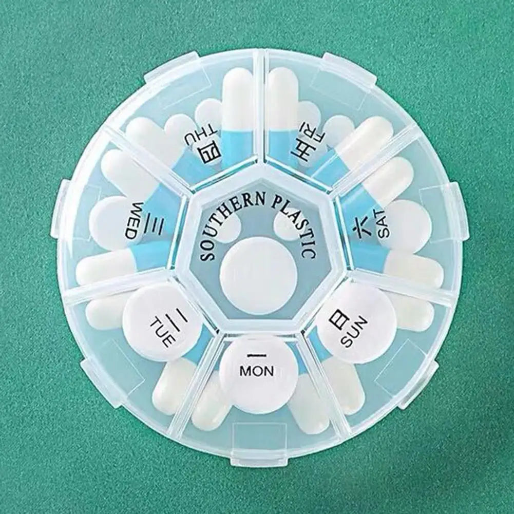 Folding Pill Case – Portable Medicine Organizer, Capsule & Tablet Storage Box, Empty Pillbox Container