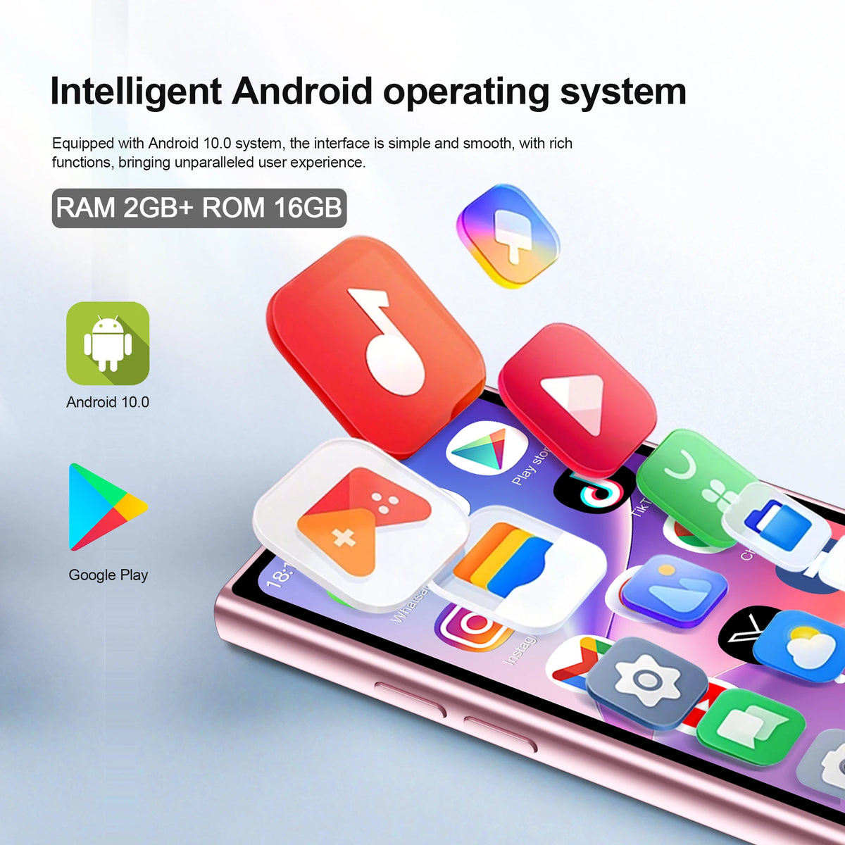 SERVO S27 Mini Android Smartphone - 4.0" Display, 2GB+16GB, 3G Dual SIM, WiFi, GPS & Face ID