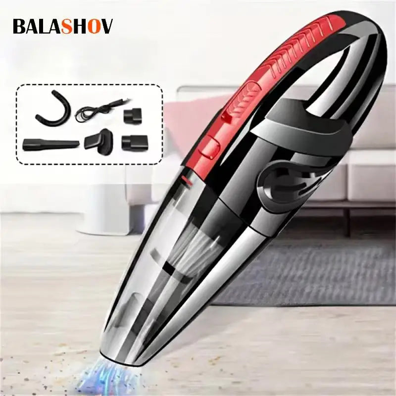 Portable Wireless Handheld Vacuum Cleaner – Powerful Suction, Rechargeable Quick-Charge for Car, Home & Pet Hair