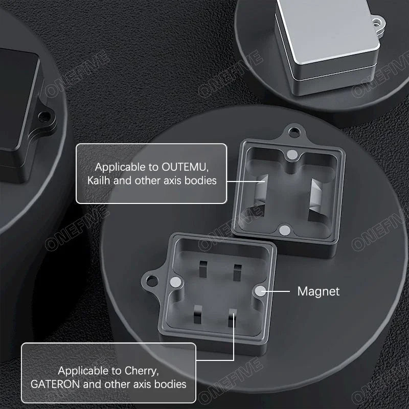 3-in-1 Mechanical Keyboard Switch Opener — Aluminum Alloy Magnetic Tool for TTC, Cherry MX, Gateron, Kailh, Outemu Switches