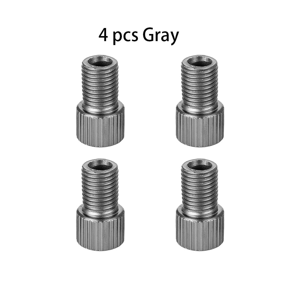 10-Color Aluminum Bicycle Valve Adapter – PRESTA to SCHRADER Converter for Bikes & Cars