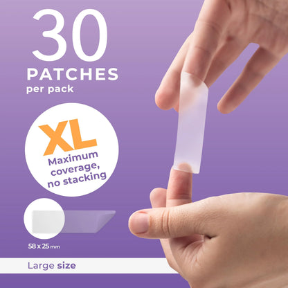 30 XL Acne Patches - Waterproof Invisible Pimple Patches for Day and Night Skincare