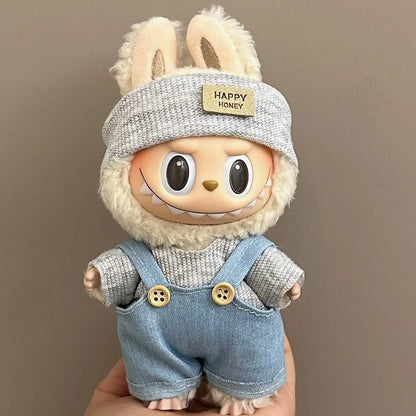 15-17CM Labubu Doll Clothes – Mini Plush Cotton Outfits for I, II, III Dolls, Party & Gift Accessories