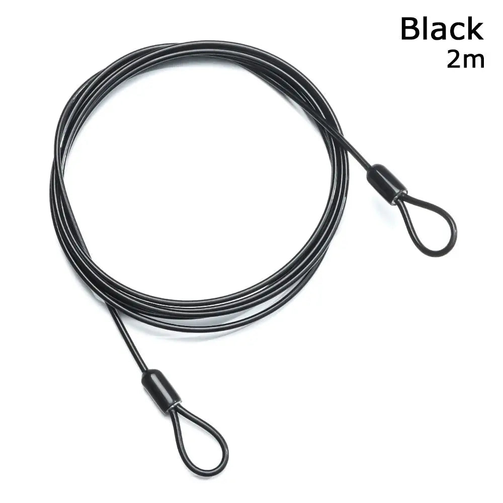 Strong Steel Bicycle Lock Cable 0.5/1/2M – Anti-Theft Cycling Safety Wire Lock for MTB & Road Bikes, Durable Bike Security Rope Accessory
