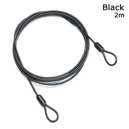 Strong Steel Bicycle Lock Cable 0.5/1/2M – Anti-Theft Cycling Safety Wire Lock for MTB & Road Bikes, Durable Bike Security Rope Accessory