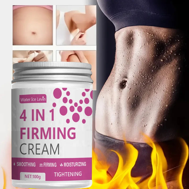 4-in-1 Body Firming Cream - Ginger, Aloe Vera & Coffee Extracts for Moisturizing Abdomen, Arms & Legs
