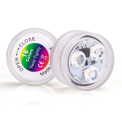 3LED RGB Submersible Underwater Night Lamp – Battery Operated Pool, Garden, Wedding & Party Light for Vases & Bowls