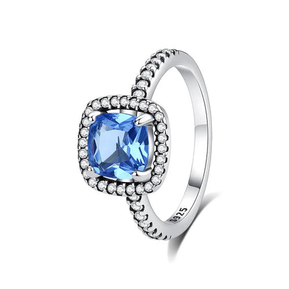 925 Sterling Silver Women’s Ring – Crown, Heart & Wishbone Design with Crystal, Rose Gold Engagement & Wedding Jewelry