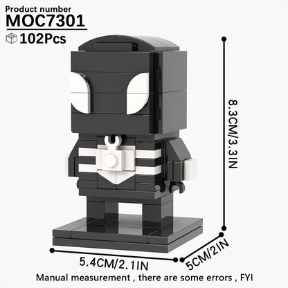 MOOXI Movie Series MOC BrickHeadz Building Blocks Set – DIY Educational Toy for Kids