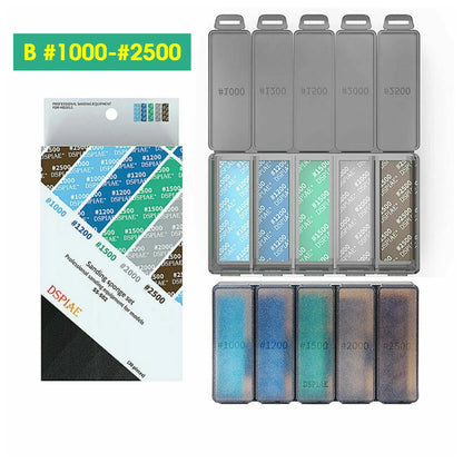 DSPIAE Sanding Sponge Set – Military Model Arc Grinding & Polishing Sandpaper Kit for GK Hobby & Model Building