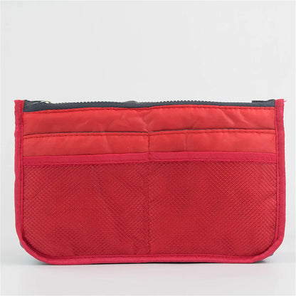 Multifunctional Bi-Fold Storage Bag - Large Capacity Double Zipper Makeup & Toiletry Organizer