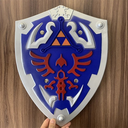 1:1 Breath of the Wild Link Shield – PU Rubber Cosplay Weapon Toy & Halloween Prop