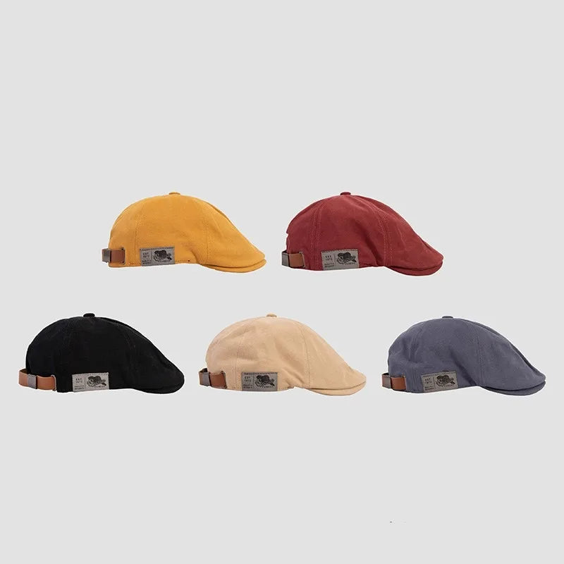 Cotton Peaky Blinders Caps – Men's Berets & Women's Vintage Ivy Hats – British Western Style Winter Linen