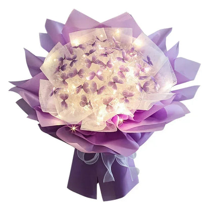 Butterfly Bouquet DIY – Handmade Artificial Flowers, Thoughtful Gift for Girlfriend, Birthday, Proposal & Wedding Decoration