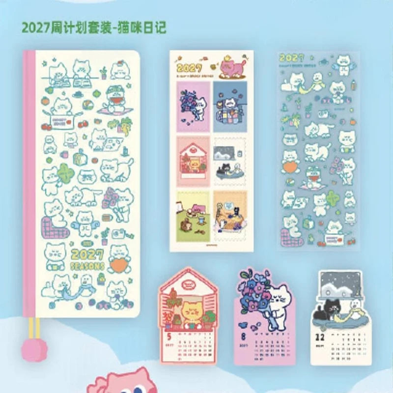 2027 Pocket Weekly Planner Notebook - Compact Schedule Organizer for Daily Planning & Productivity