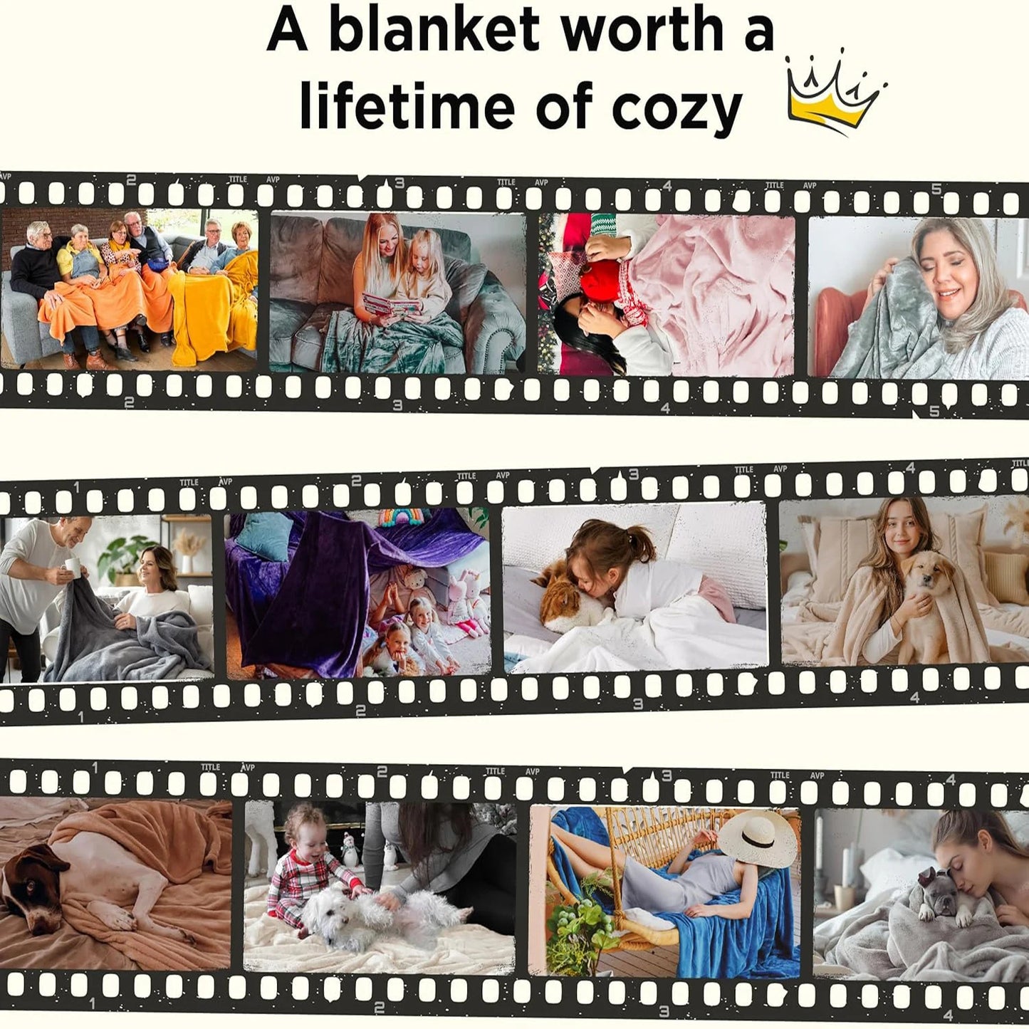 Clashed Gamer Royale Winter Throw Blanket – Warm Bedspread with Funny Print for Boys & Girls Bedroom