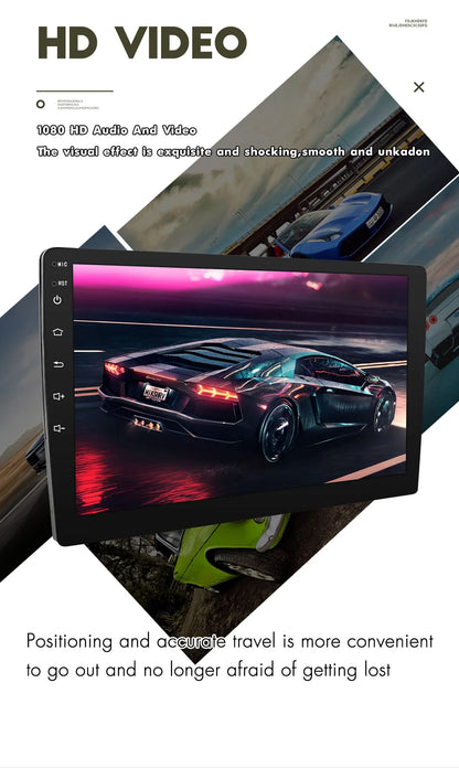 ESSGOO 2-Din Android Car Radio — 7/9/10" CarPlay Multimedia Player with GPS, Stereo Video Player for Tesla-Style, Nissan & Hyundai