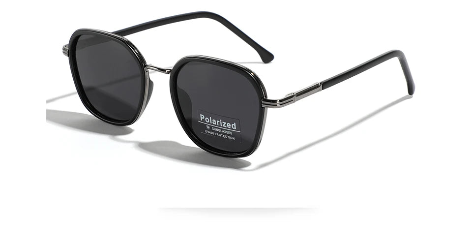 OVZA TR90 Polarized Sunglasses – Fashion Square Frame Driving Glasses for Men & Women S2074