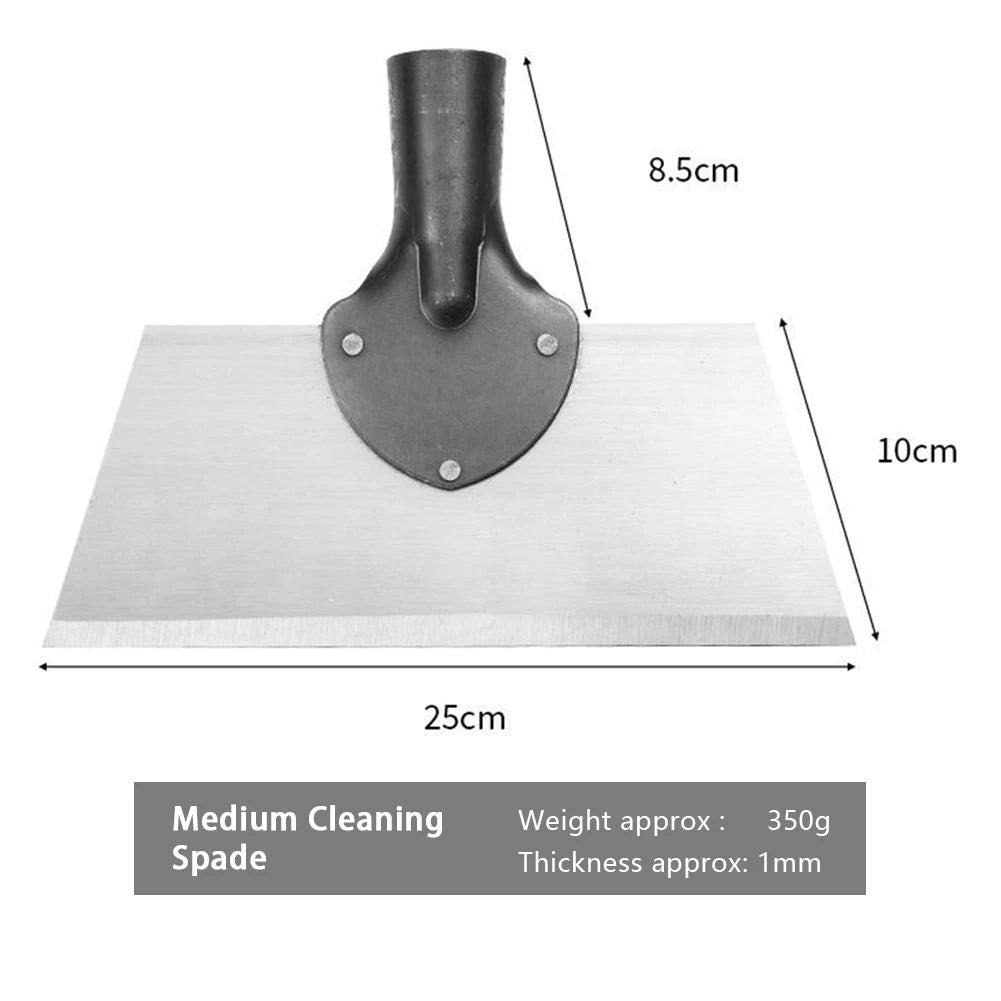 30cm Stainless Steel Weed Removal Shovel – Multifunctional Garden & Farm Tool for Weeding, Planting & Deicing Work