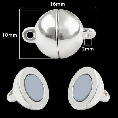 Magnetic Jewelry Clasps - Strong Buckle Connectors with Lobster Clasps for DIY Bracelets, Necklaces & Jewelry Making