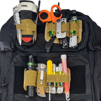 Tactical Backpack Vest Chest Rig – EDC Inner Separation Holder, Modular Organizer Insert Bag with Pen and Flashlight Holder