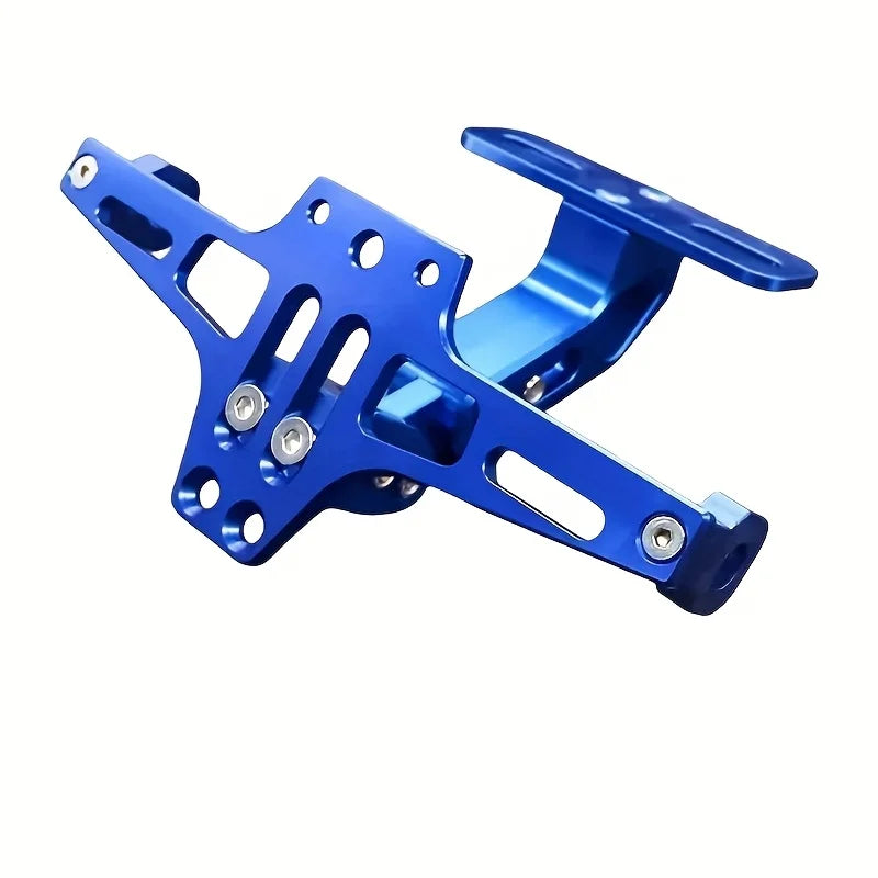 Motorcycle Rear License Plate Mount — Aluminum Alloy Bracket, Universal Motorcycle Accessory & Modification Part