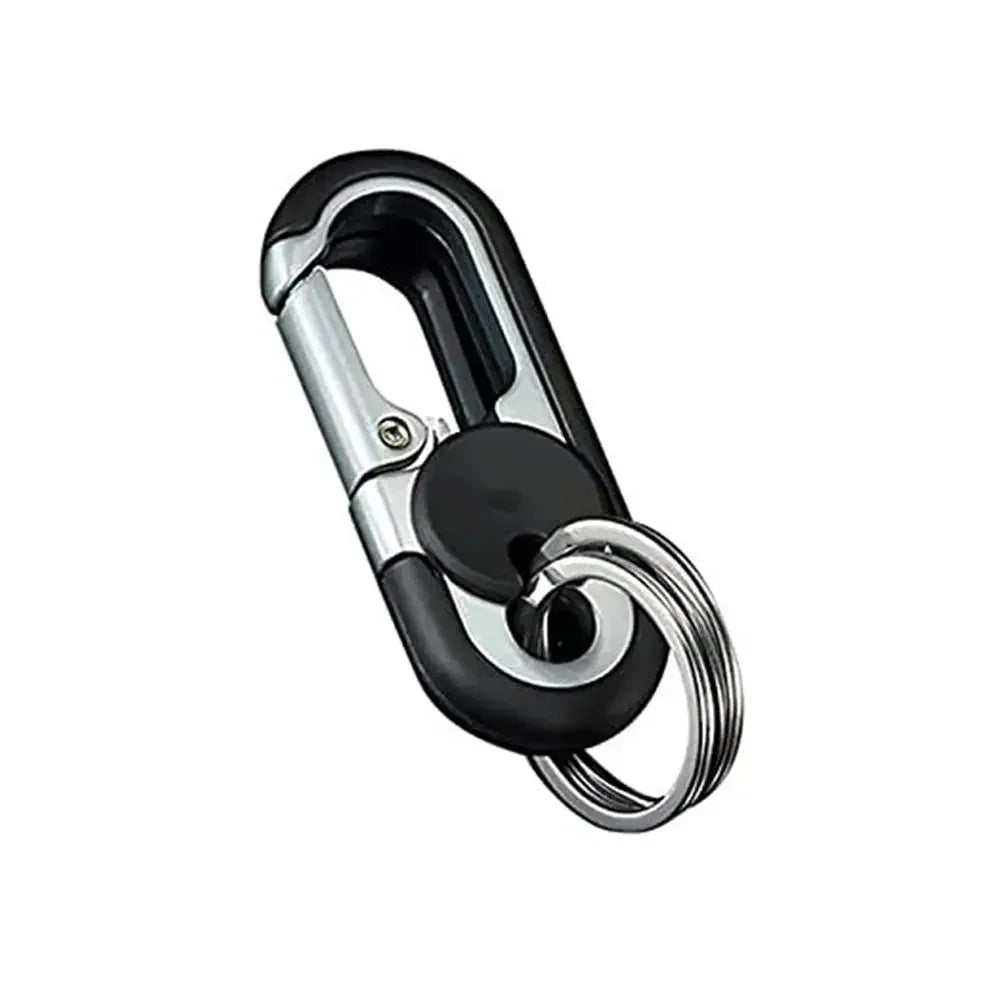 Double Ring Metal Keychain – Men’s Fashion Car Key Holder & Auto Accessories Gift