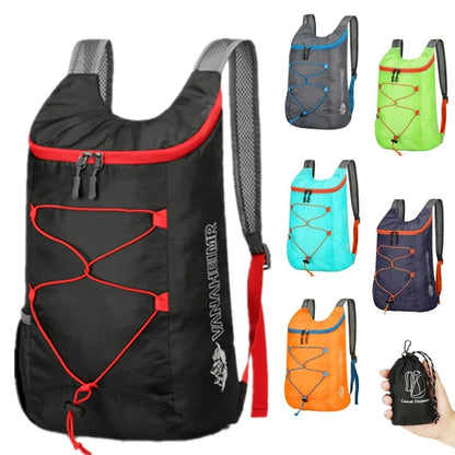 Multifunctional Outdoor Folding Backpack – Lightweight Waterproof Nylon Sports Bag for Camping, Hiking & Travel Use