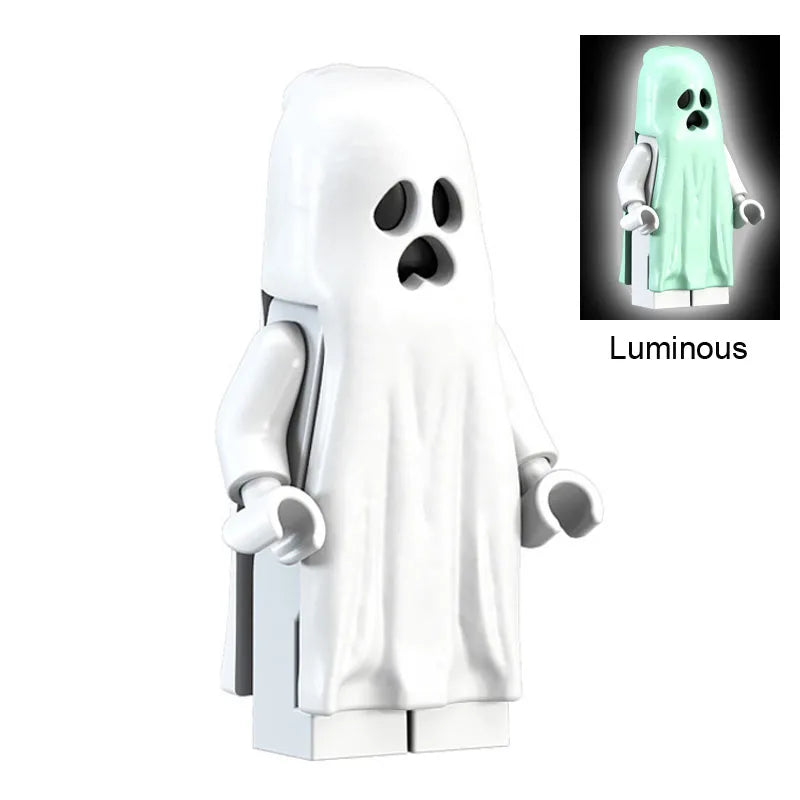 4-Piece Ghostbusters Action Figure Set – Egon, Peter, Winston, Zeddemore & Stay Puft Model Building Blocks Toys for Kids