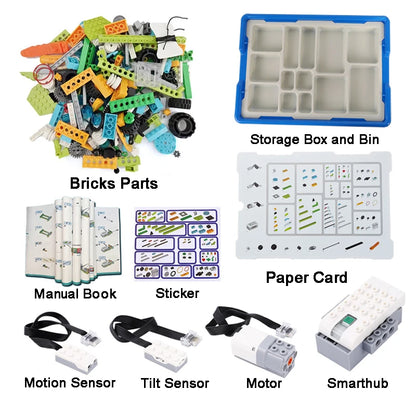 NEW WeDo 2.0 Core Set Robotics STEAM Kit – Compatible with 45300 We-Do Building Blocks, DIY Educational Toy for Christmas