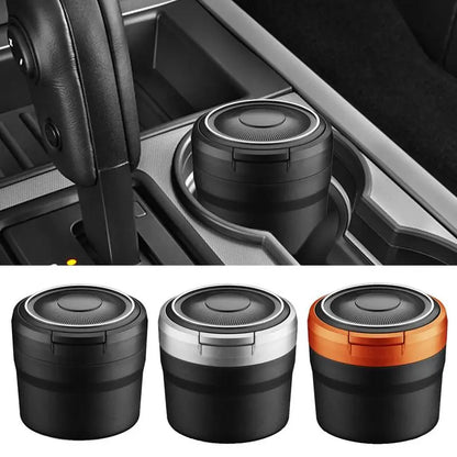 Car Ashtray Garbage Coin Storage with LED Light | Portable Detachable Vehicle Ashtray Holder | Interior Parts