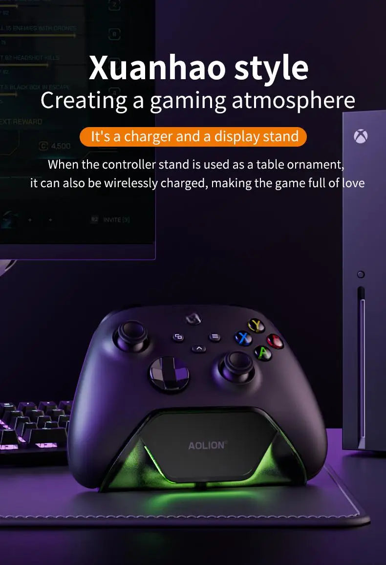 Fast Charging Dock for Xbox One & Series X/S Controllers – Single Controller Charging Station