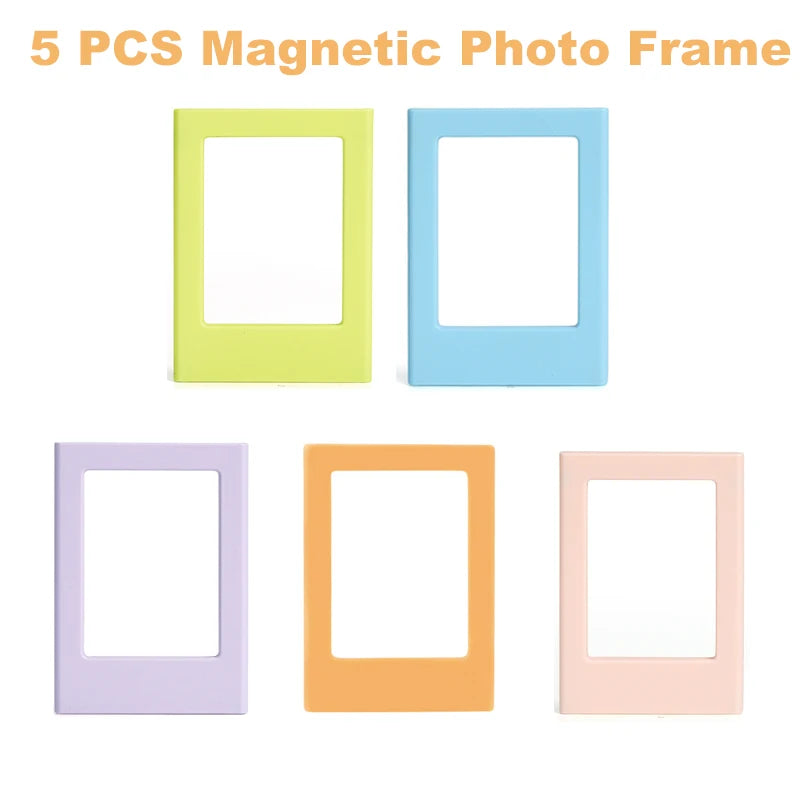 3-Inch Magnetic Photo Frames for Fujifilm Instax Mini – Compatible with Mini 12/11/Evo/40/7+/25/90/99/SE/Link2/3 Film