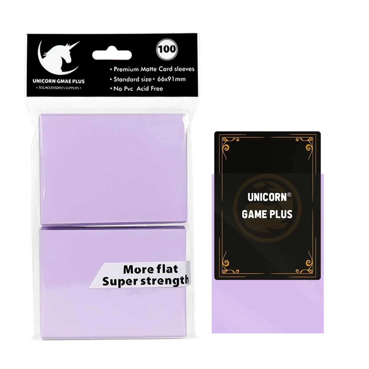 100PCS 66x91mm Matte Card Sleeves - Standard TCG Trading Card Protectors for Tarot & Board Games