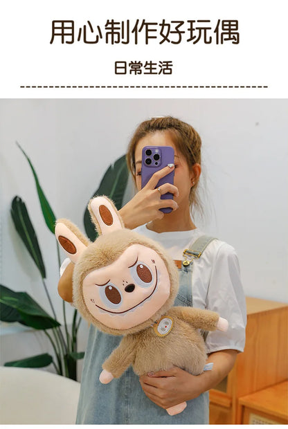 60cm Labubu Cute Rabbit Ragdoll Plush Toy – Soft Mink Fur Cartoon Pillow for Kids Christmas Gift