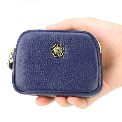 Senorita Genuine Leather Women’s Coin Purse – Double Zipper Small Wallet